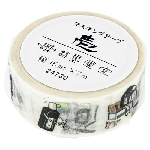 マスキングテープ　34巻セット Amazon | 墨運堂 マスキングテープ 壱 墨の精くん 24730 | マスキング